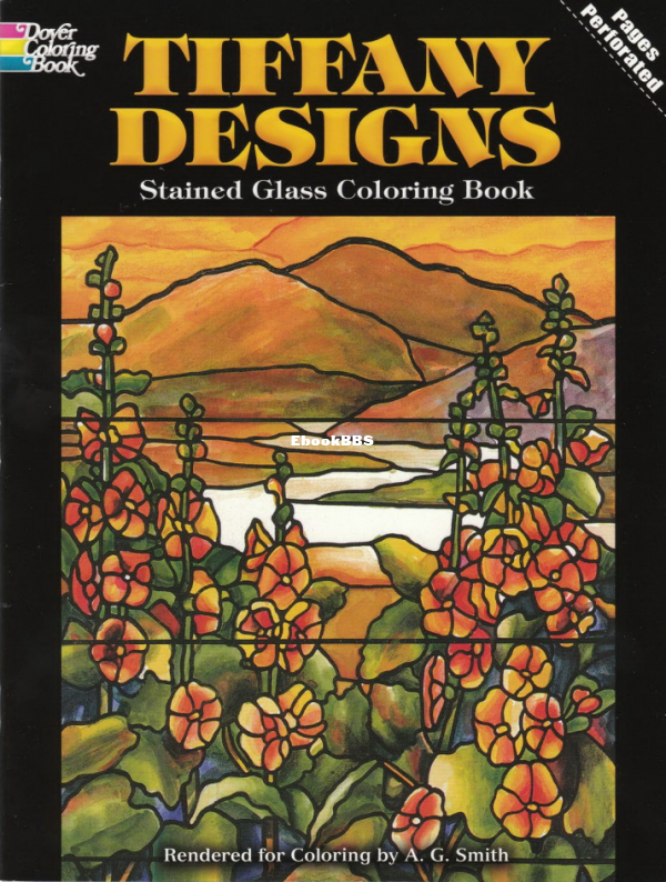 Tiffany Designs Stained Glass Coloring Book (A. G. Smith) - 1.png
