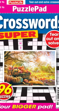 PuzzleLife PuzzlePad Crosswords Super - Issue 96 - October 2025 - English