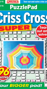 PuzzleLife PuzzlePad Criss Cross Super - Issue 93 - 07.2025 - English