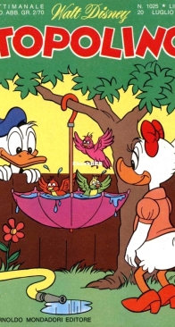 Topolino 1025 - Mondadori 1975 - Italian