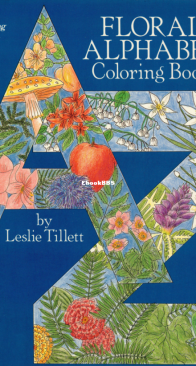 Floral Alphabet - Dover Coloring Book - English