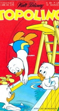 Topolino 0851 - Mondadori 1972 - Italian