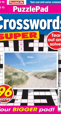 PuzzleLife PuzzlePad Crosswords Super - Issue 92 - June 2025 - English