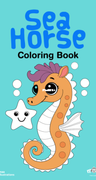 Sea Horse - Coloring Book - Monkey Pen - English