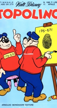 Topolino 1063 - Mondadori 1976 - Italian