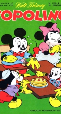Topolino 1109 - Mondadori 1977 - Italian