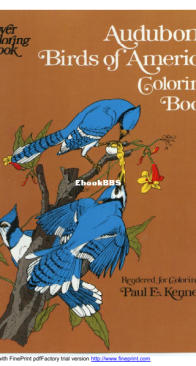 Audubons Birds of America - Dover Coloring Book - English