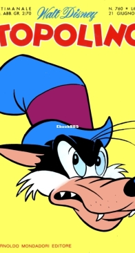 Topolino 0760 - Mondadori 1970 - Italian