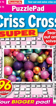 PuzzleLife PuzzlePad Criss Cross Super - Issue 72 - 11.2023 - English