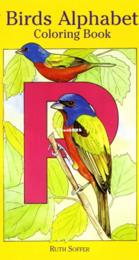 Birds Alphabet - Dover Coloring Book - English