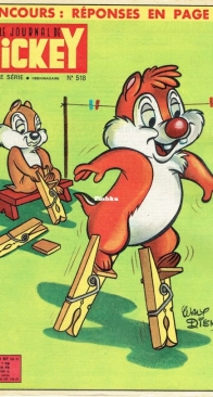 Le Journal de Mickey 0518 - Hachette 1962 - French