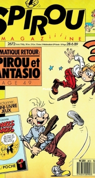 Le Journal de Spirou 2672 - Dupuis 1989 - French