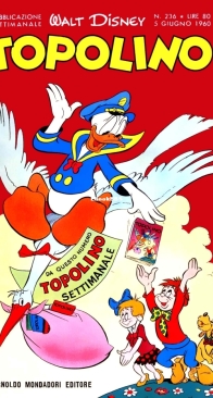 Topolino 0236 - Mondadori 1960 - Italian