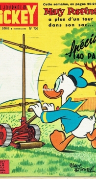 Le Journal de Mickey 0700 - Hachette 1965 - French