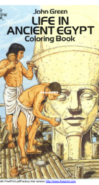 Life in Ancient Egypt - Dover Coloring Book - English