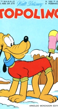 Topolino 1002 - Mondadori 1975 - Italian