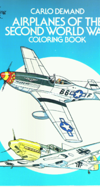 Airplanes of the Second World War - Dover Coloring Book - English
