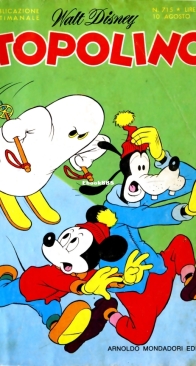 Topolino 0715 - Mondadori 1969 - Italian