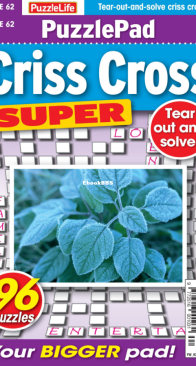 PuzzleLife PuzzlePad Criss Cross Super - Issue 62 - 02.2023 - English