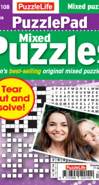 PuzzleLife PuzzlePad Mixed Puzzles - Issue 108 - March 2025 - English