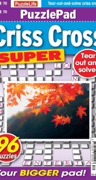 PuzzleLife PuzzlePad Criss Cross Super - Issue 70 - 10.2023 - English