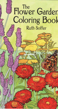 The Flower Garden - Dover Coloring Book - English