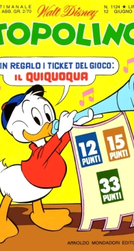 Topolino 1124 - Mondadori 1977 - Italian
