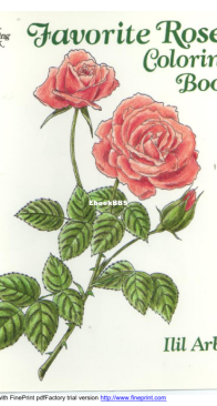 Favorite Roses - Dover Coloring Book - English
