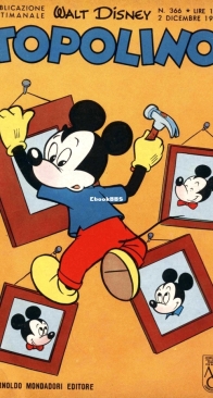 Topolino 0366 - Mondadori 1962 - Italian