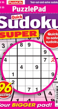 PuzzleLife PuzzlePad Quick Sudoku Super - Issue 55 - 10.2025 - English